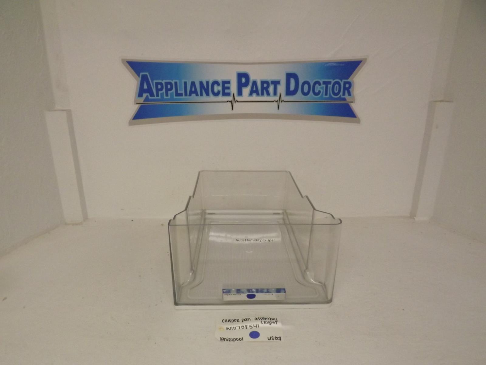 Whirlpool Refrigerator W10758541 Crisper Pan Assembly (Right) Used Whirlpool Refrigerator W10758541 Crisper Pan Assembly (Right) Used